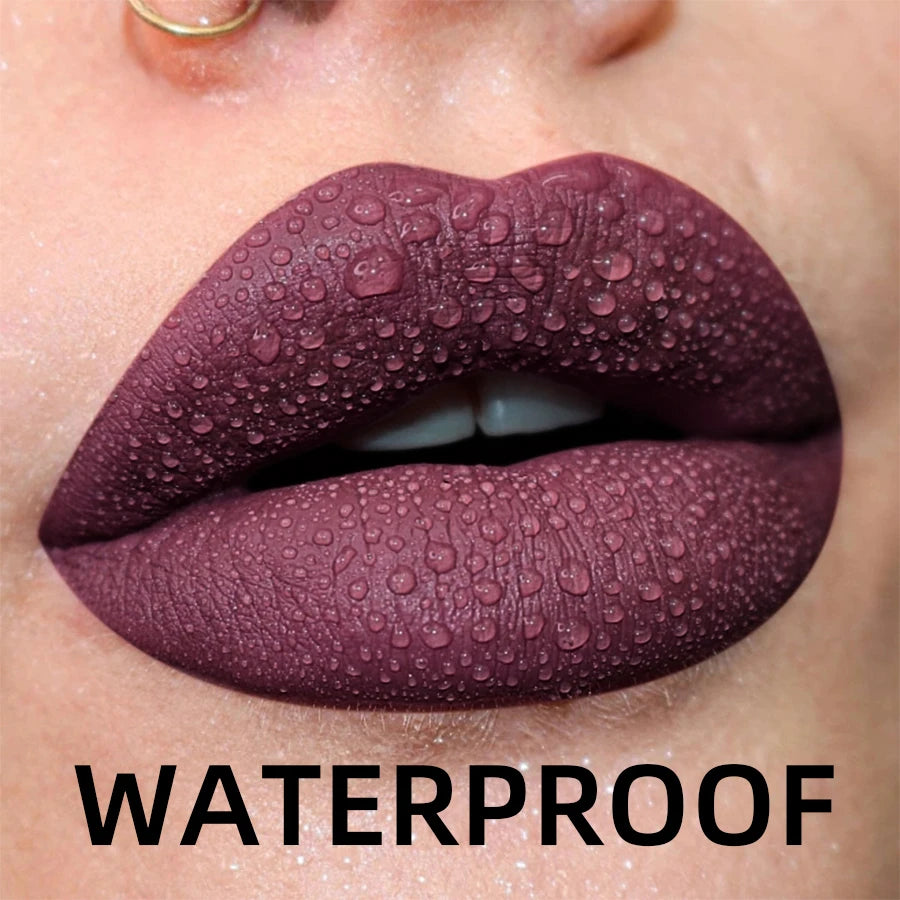 19 colors Matte Velvet Nude Waterproof Liquid Lipstick