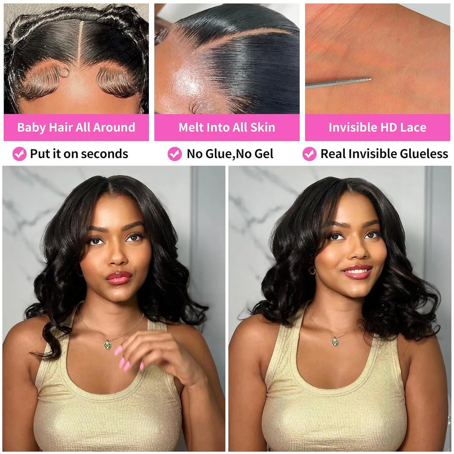 13x4 Lace Frontal Short Bob | Brazilian Virgin Hair