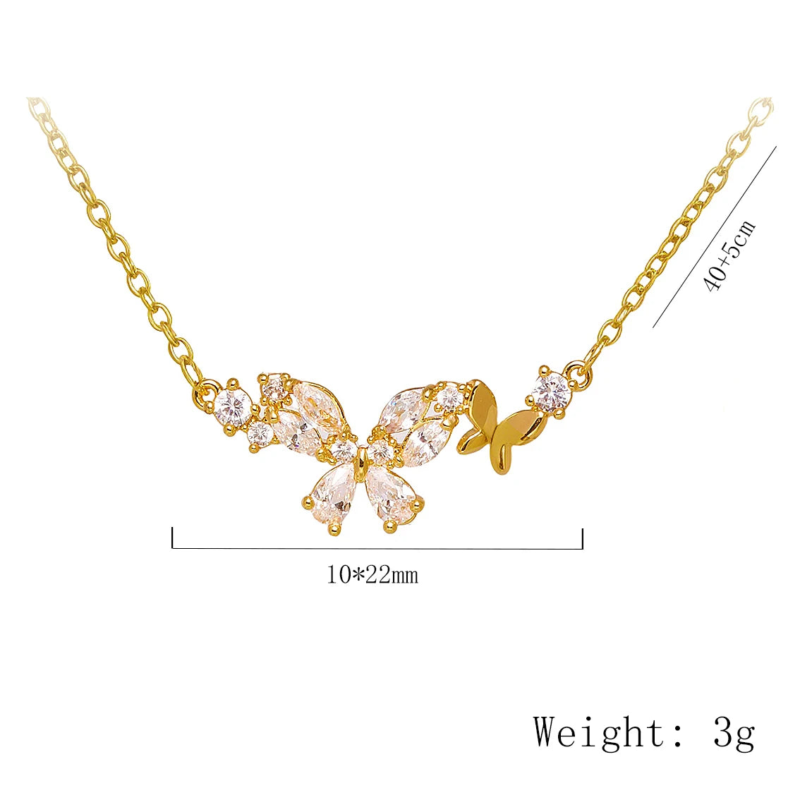 Exquisite Butterfly Necklace | Stainless Steel