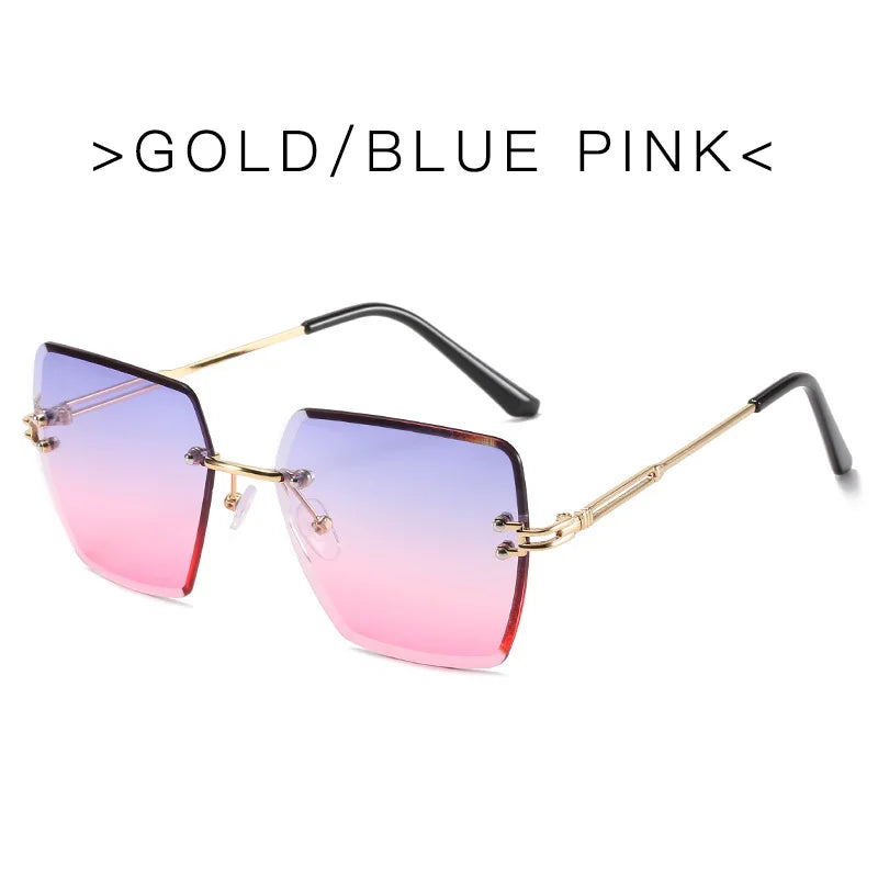 Oversized Rimless Luxury - UV400