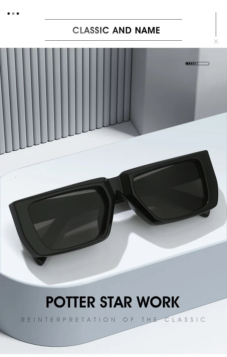 Trendy Designer Square Shades - UV400 Eyewear