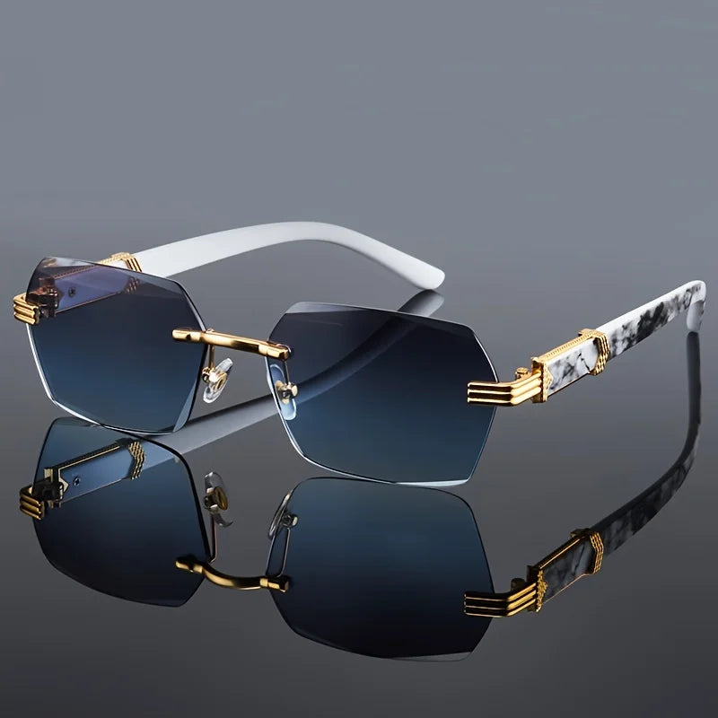 Rimless Classic Small Square Traveling Shades
