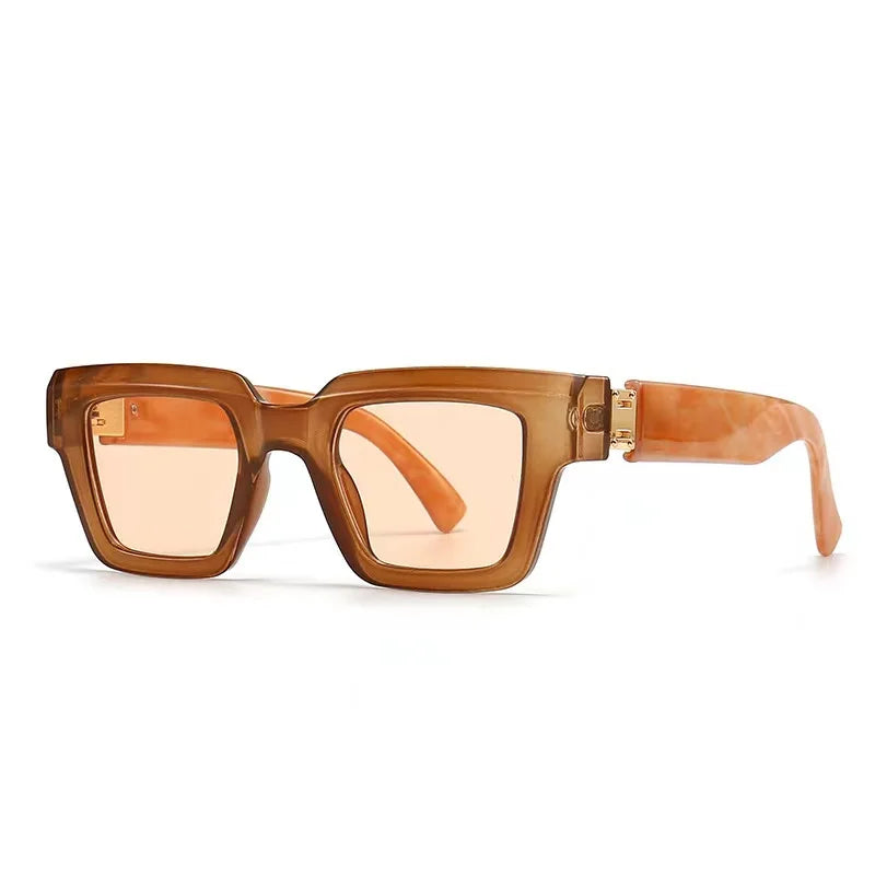 Square Candy Color Clear Gradient Eyewear