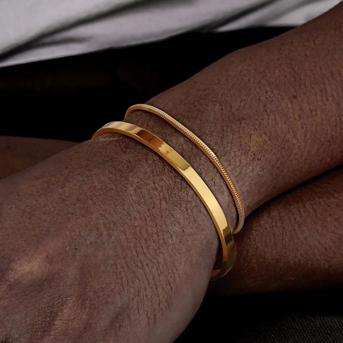 Stacked Open Cuff Bangle Jewelry