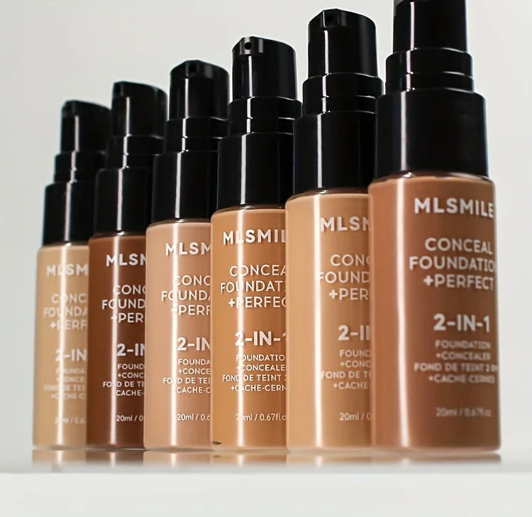 2-In-1 Oil Control Liquid Foundation And Concealer