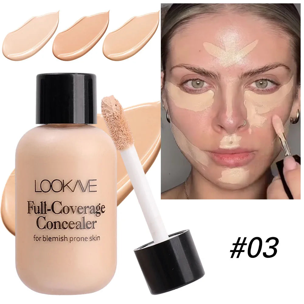 Waterproof Full Cover Liquid Concealer Cream