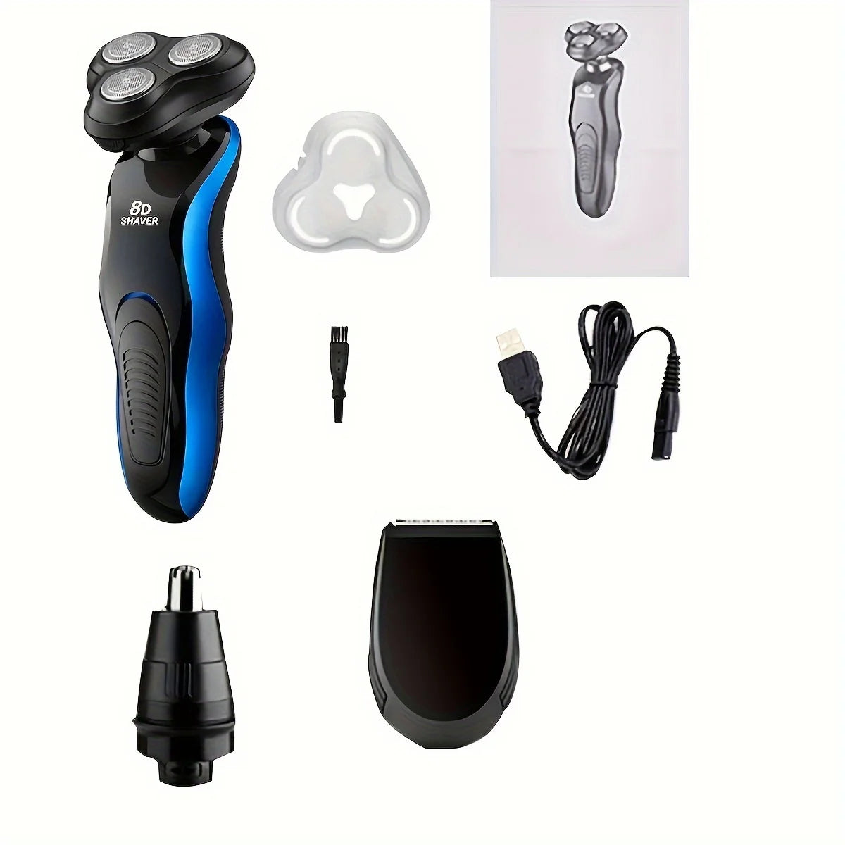 4 washable rechargeable Multifunctional four-in-one electric shaver