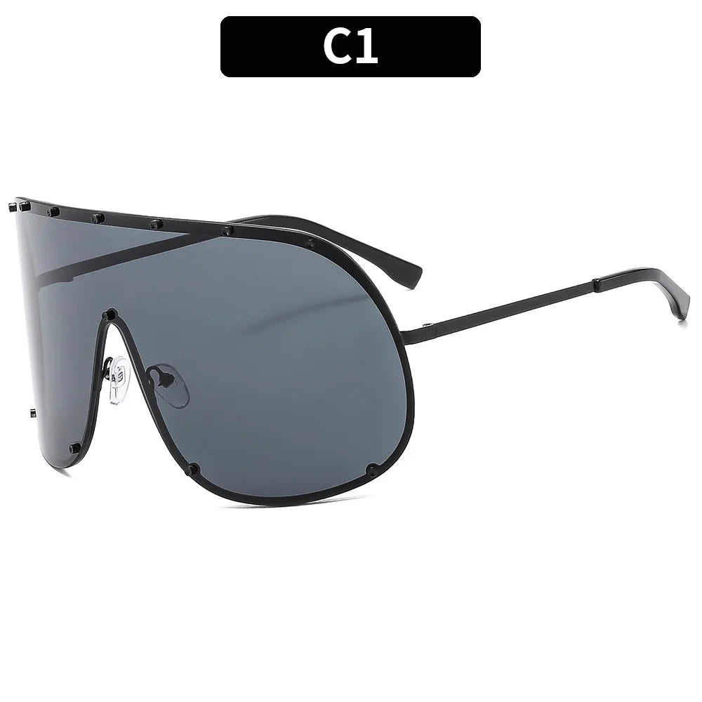 Celebrity Style High-End Brown Anti-Uv Sunglasses