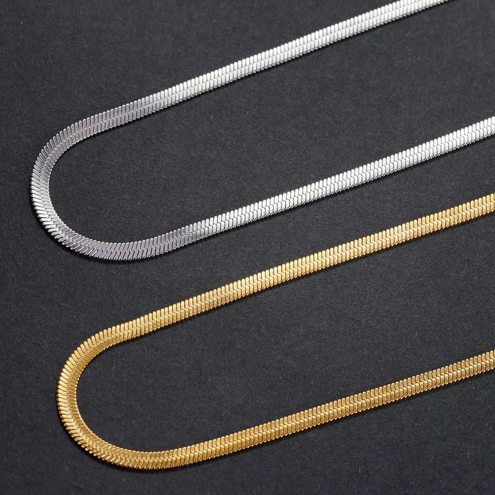 Gold Herringbone Choker