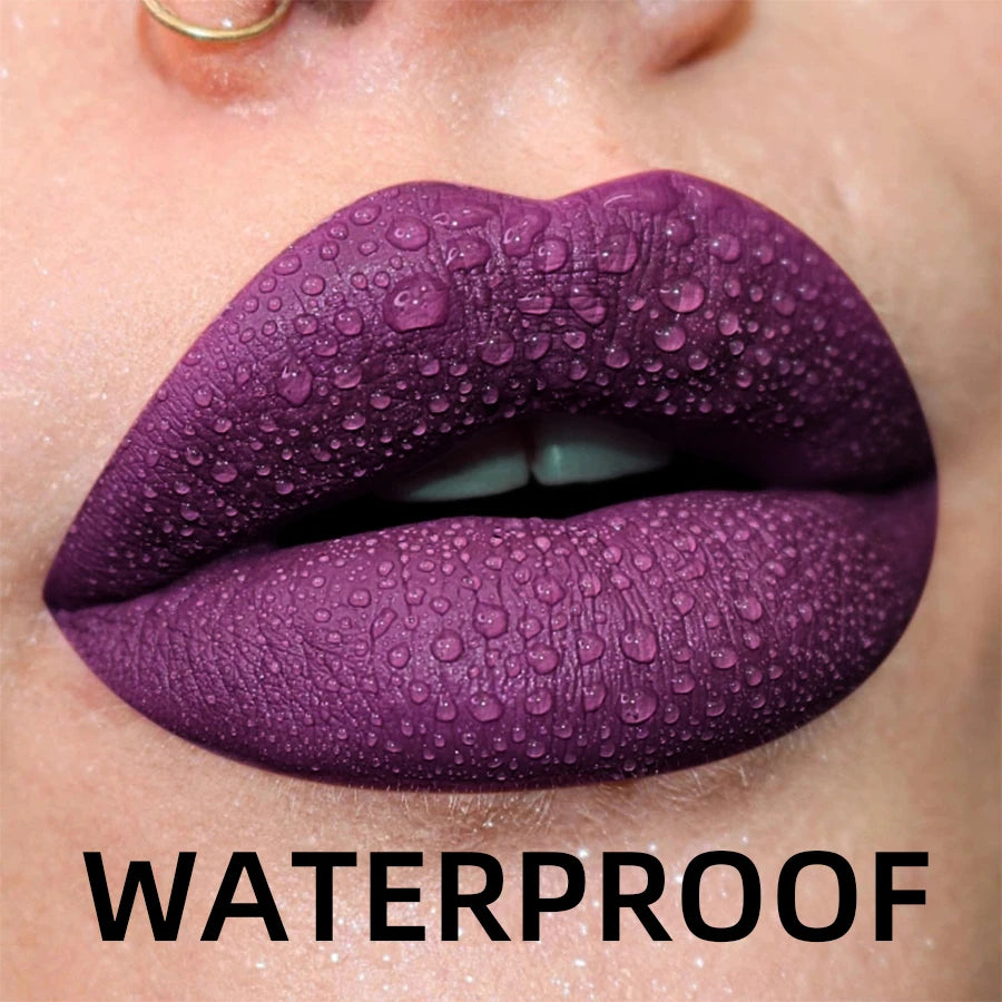 19 colors Matte Velvet Nude Waterproof Liquid Lipstick