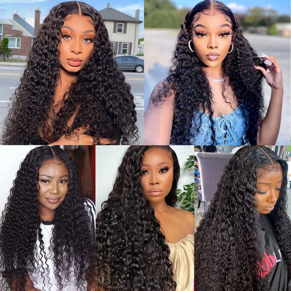 Pre Plucked Kinky Curly 13x6 Transparent Lace Front