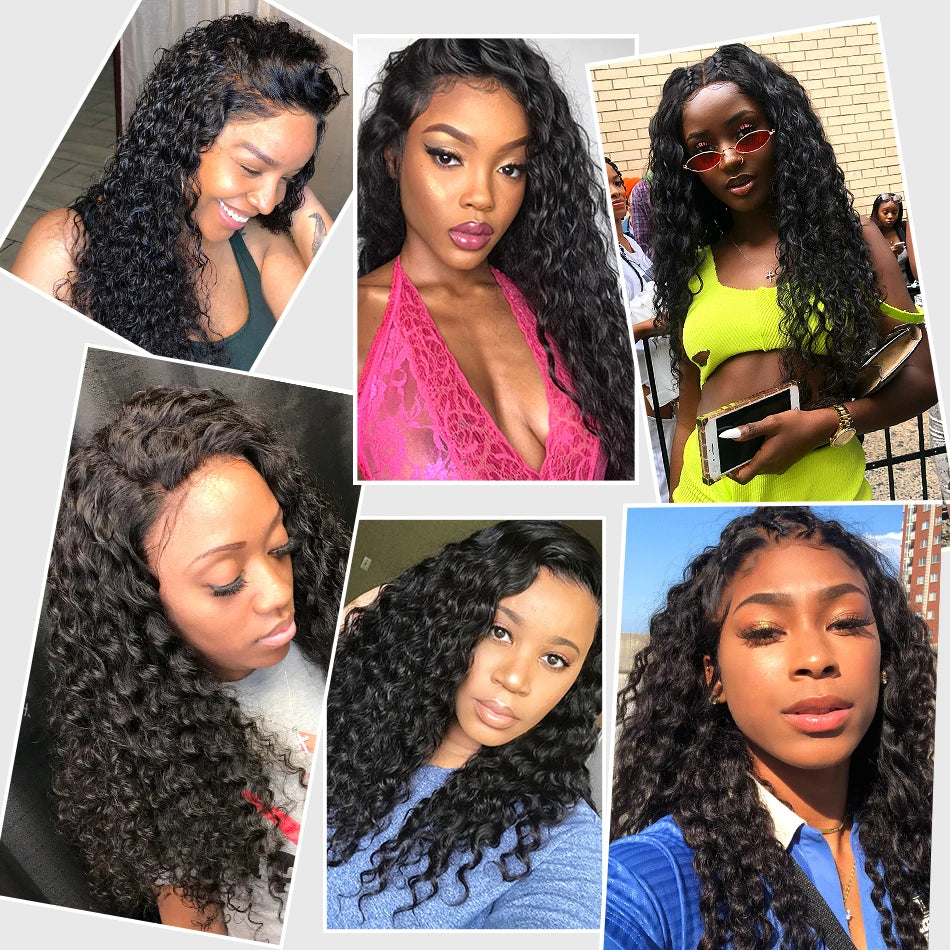 Brazilian Kinky Curly Wigs 100% Human Hair | 13x6 HD Lace Front