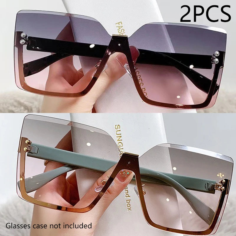 Half-frame Anti-uv Glasses