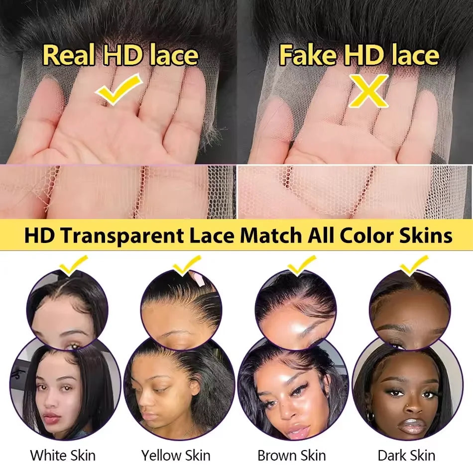 Brazilian 13x6 HD Front Wigs Transparent Lace Natural Body Wave | 200 Density
