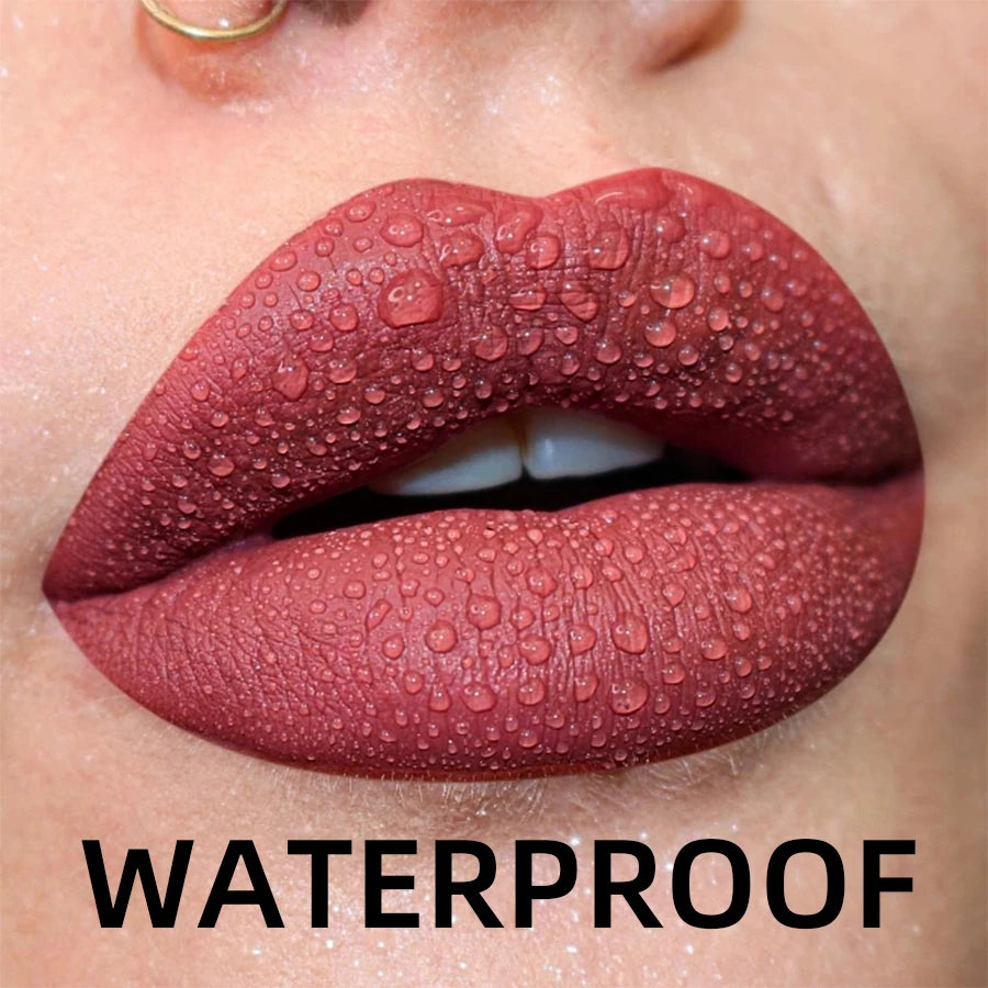 19 colors Matte Velvet Nude Waterproof Liquid Lipstick