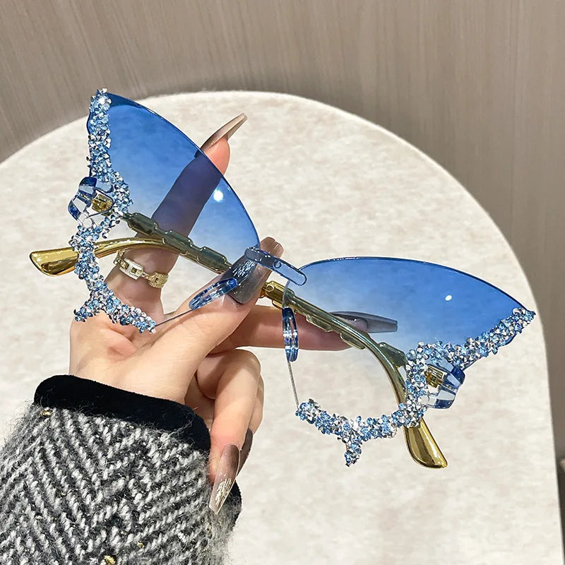 Rimless Butterfly Cat Eye