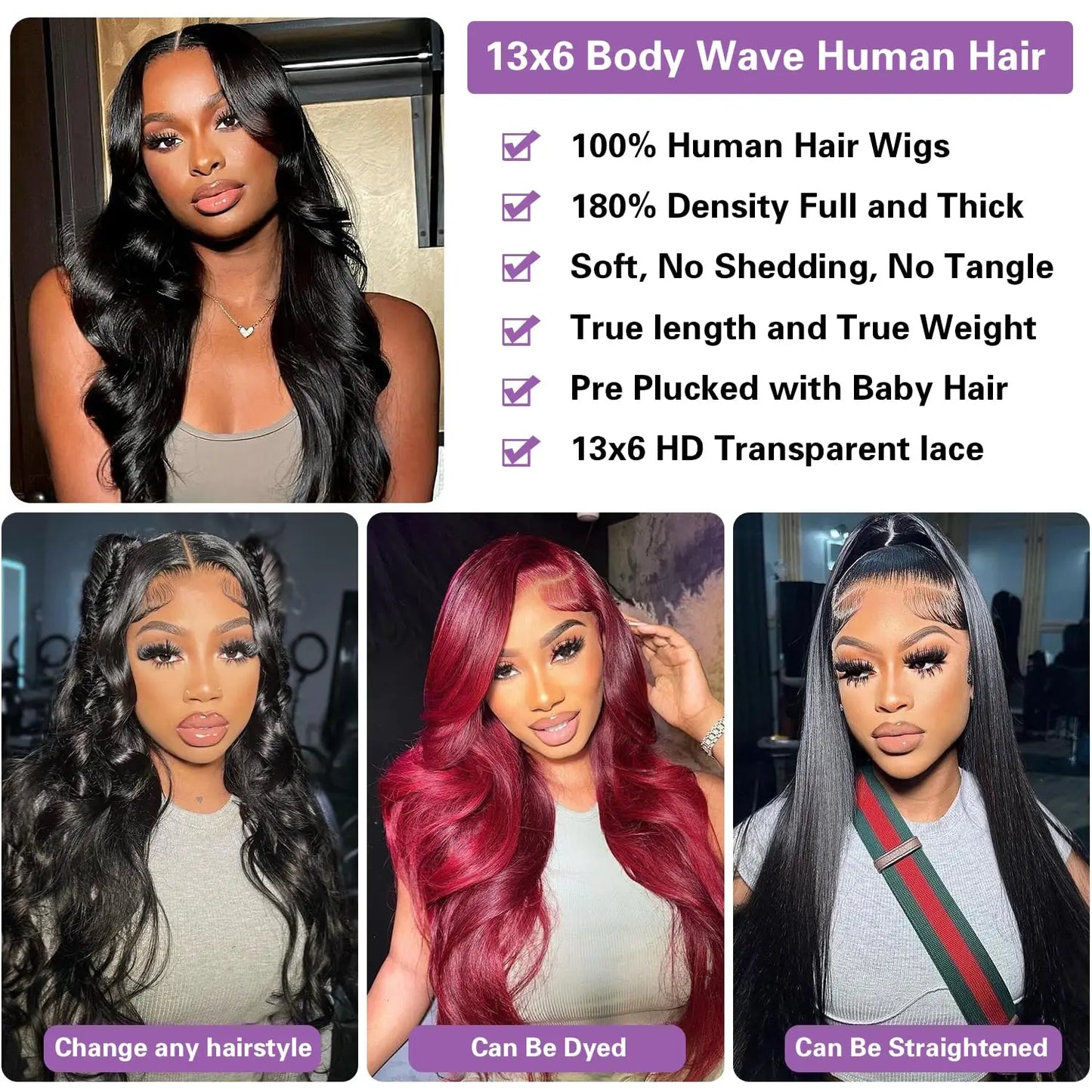 Human Hair Wigs 13x6 Hd Lace Front