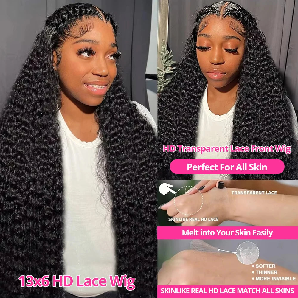 40inch Curly 13x6 HD Deep Wave