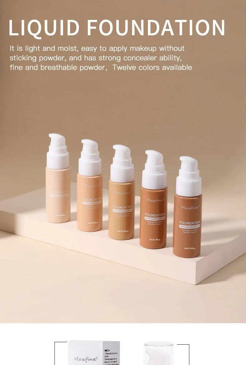 Liquid Foundation Effective | Concealer Waterproof Sweat-resistant