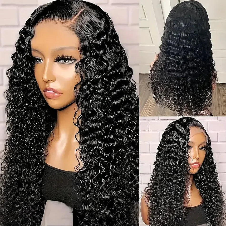 250 Density Deep Wave| Curly 13x4 Lace Front