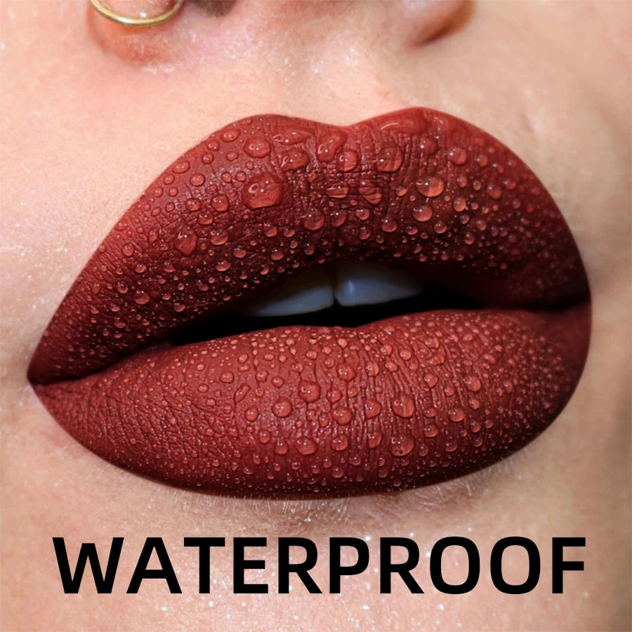 19 colors Matte Velvet Nude Waterproof Liquid Lipstick