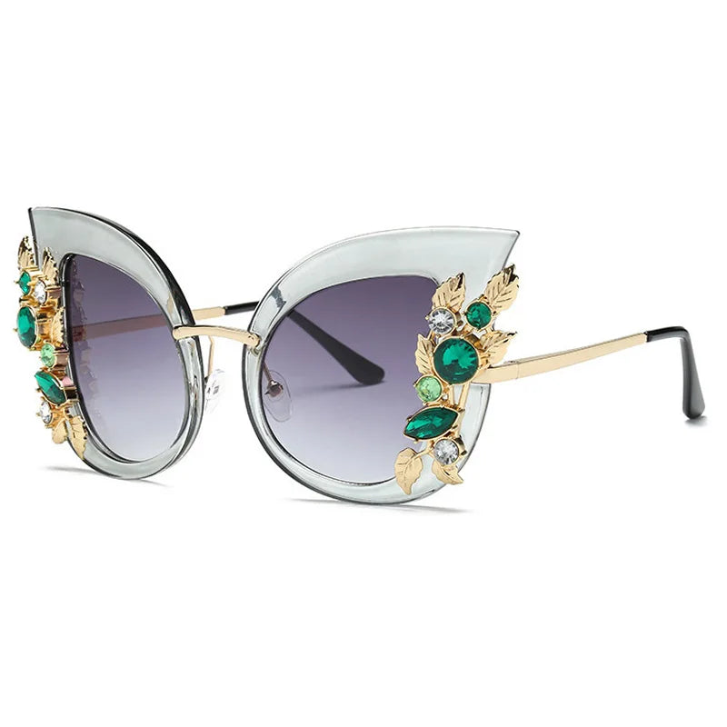 Diamond Luxury Rhinestone Butterfly SunGlasses