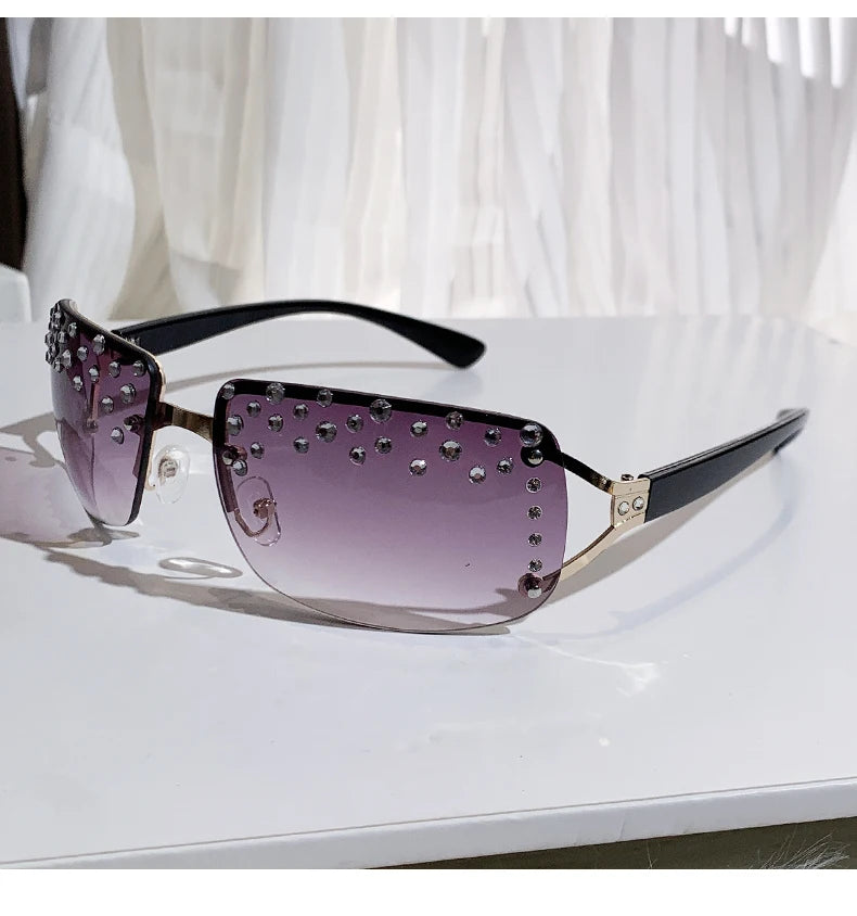 Handmade Diamond Frameless Sunglasses