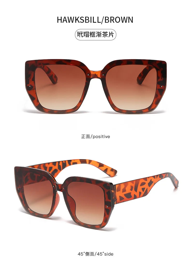 Square Retro Oversized Eyewear | UV400