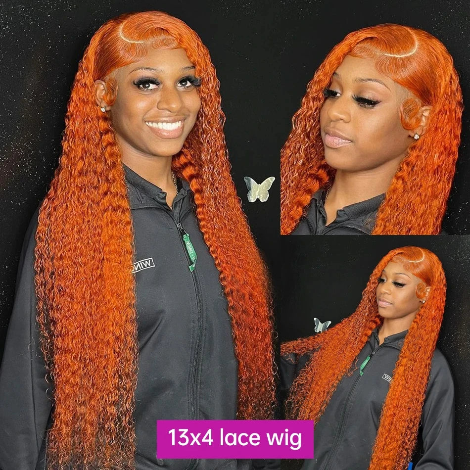 Brazilian Preplucked 13x6 HD Curly Lace Frontal Wig