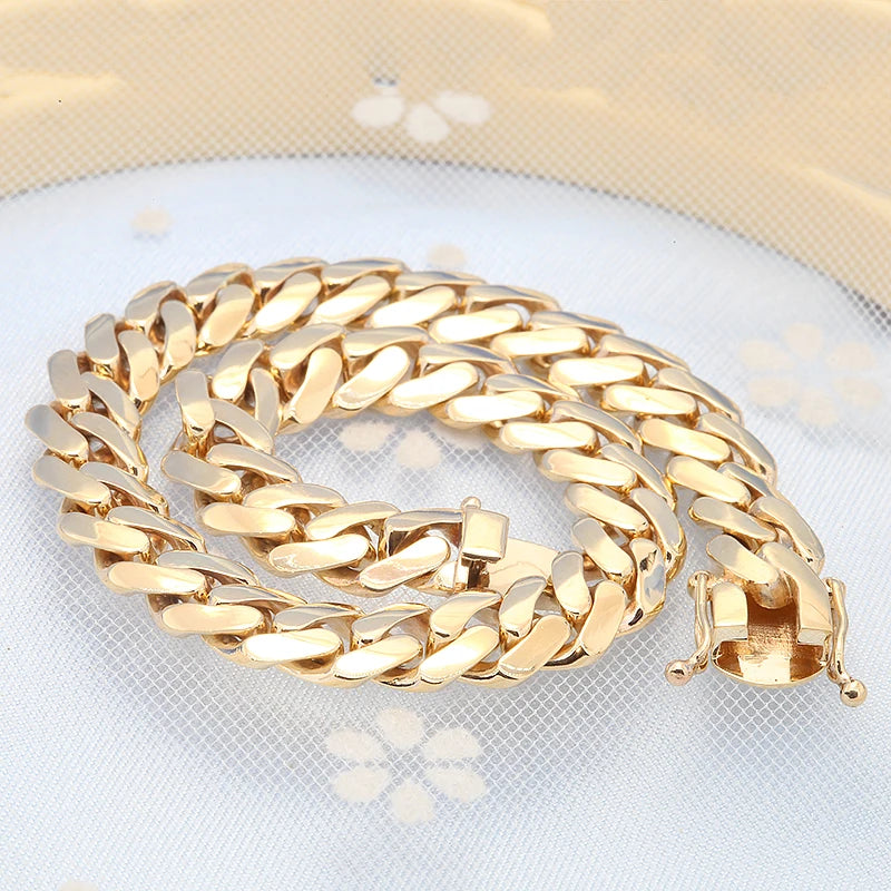Miami Cuban 14K Gold - Jewelry Gift
