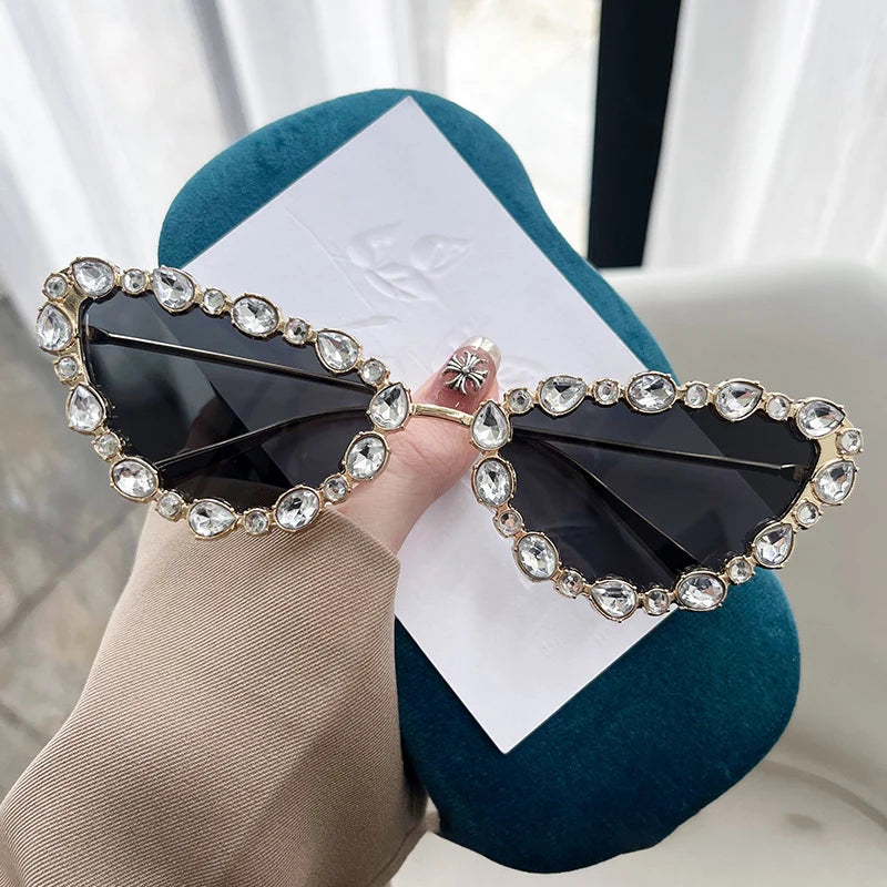 Luxury Cat-eye Rhinestone Shades