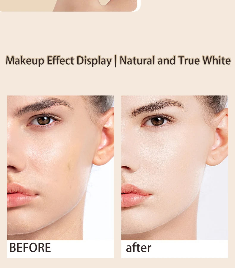 Traceless Liquid Concealer/Foundation, Long-Wearing, Waterproof,
