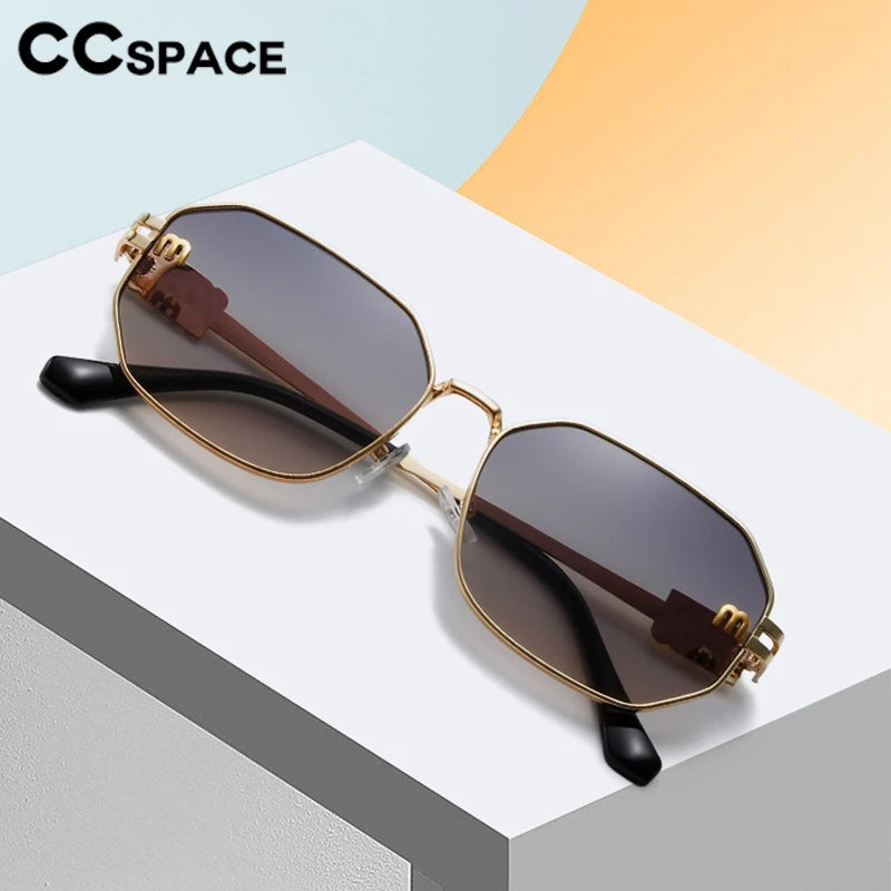 Polygon Retro Metal Punk Sun Glasses