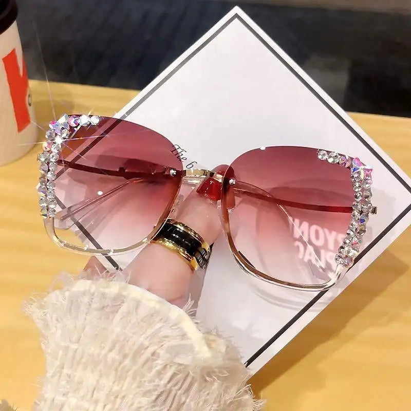 Diamond slim face high-grade sunglasses