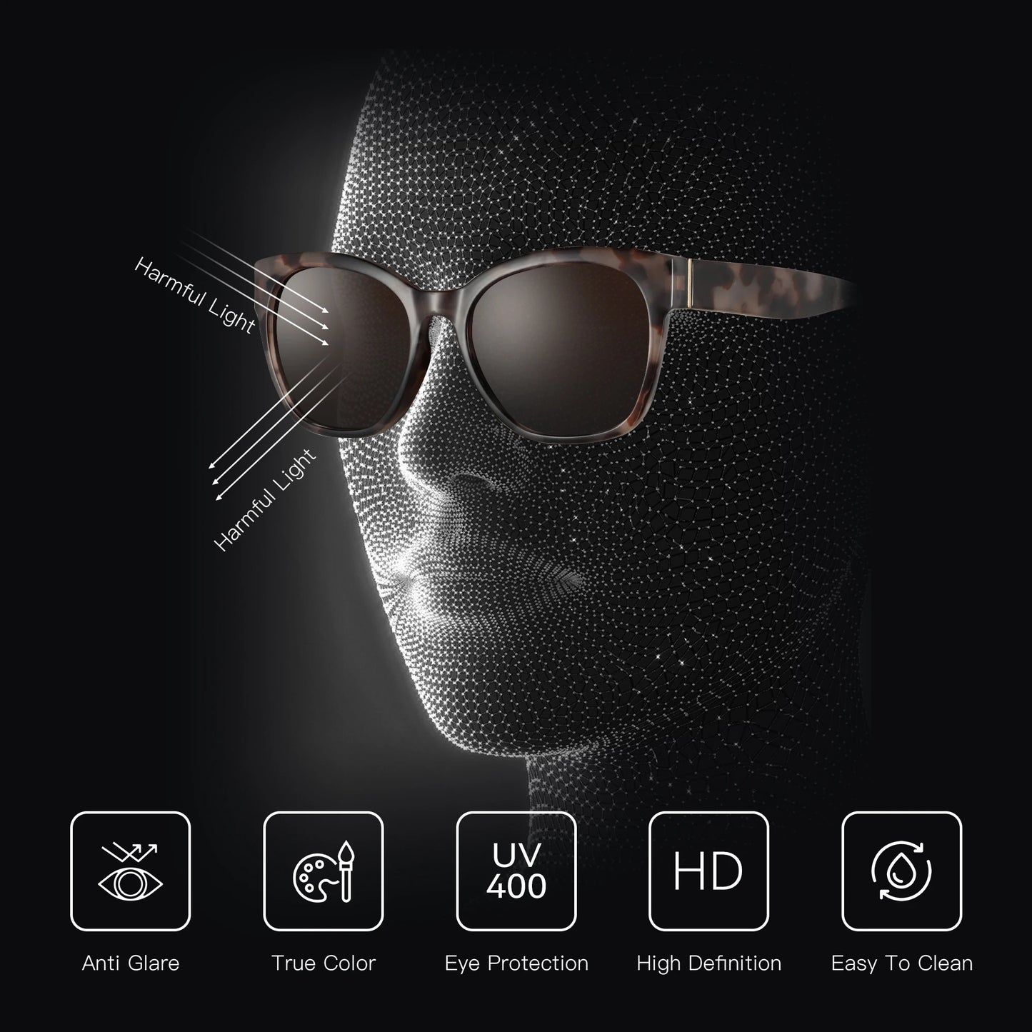 Cat eye Polarized UV400 Designer Style