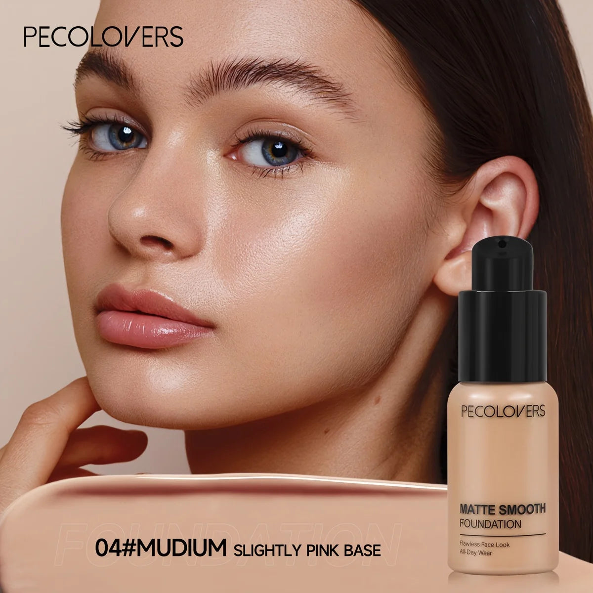 Finish Liquid Foundation - Oil-Control, Waterproof, Full Coverage Concealer for All Skin Tones