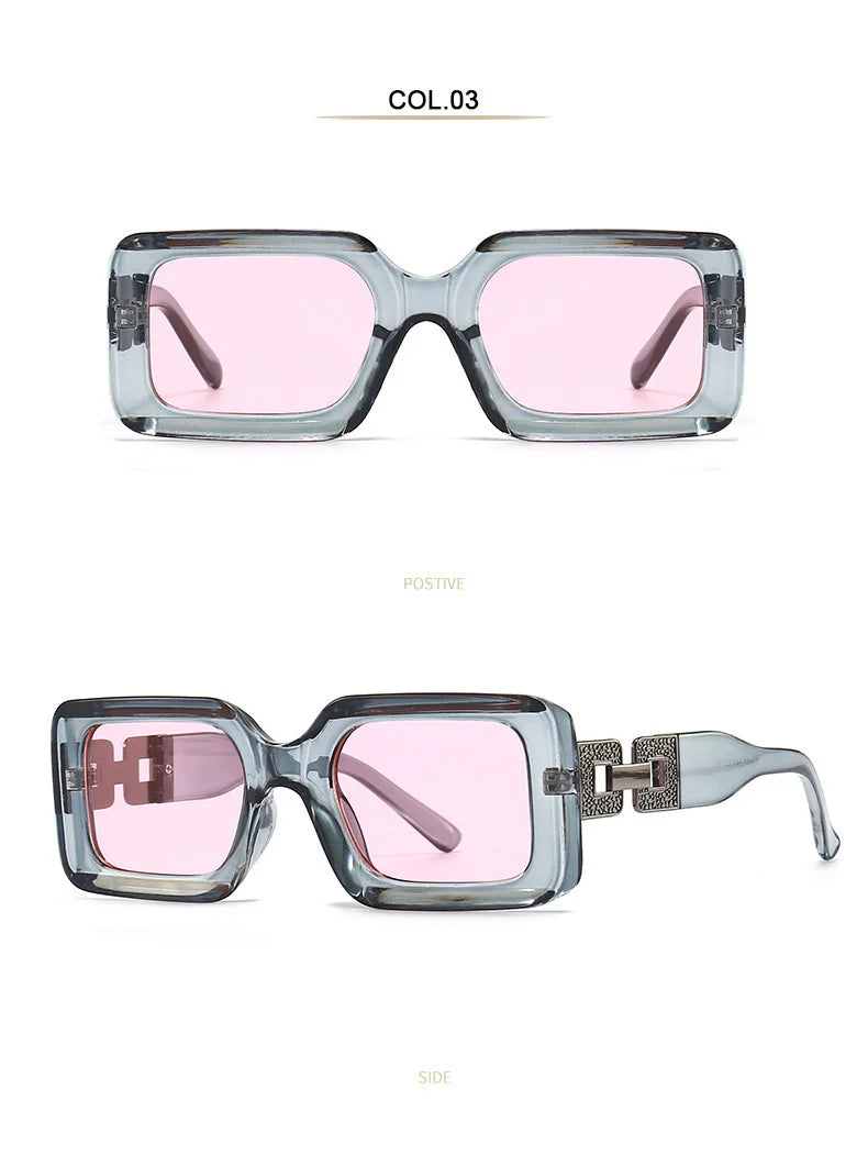 Square Retro Sunglass - UV400