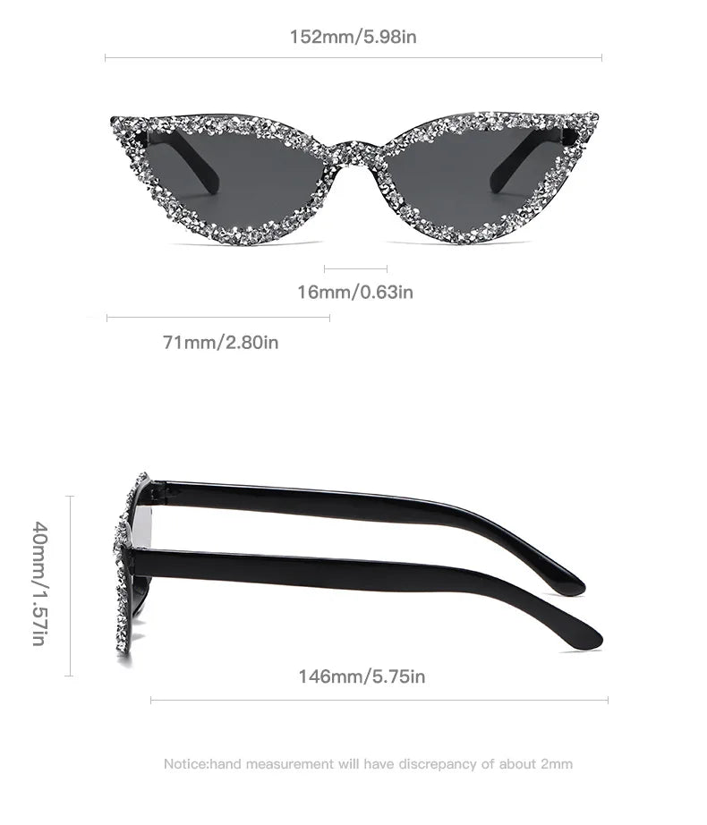 Diamond Cat Eye Trendy Sunglasses
