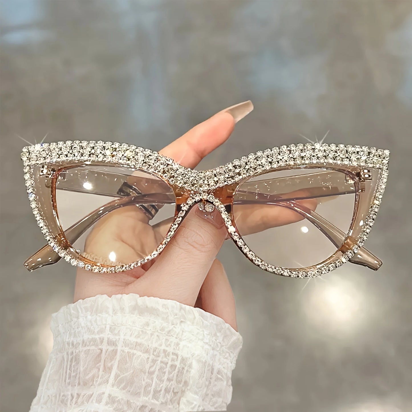 Retro Square Cute Sturdy Cat Eye Glasses