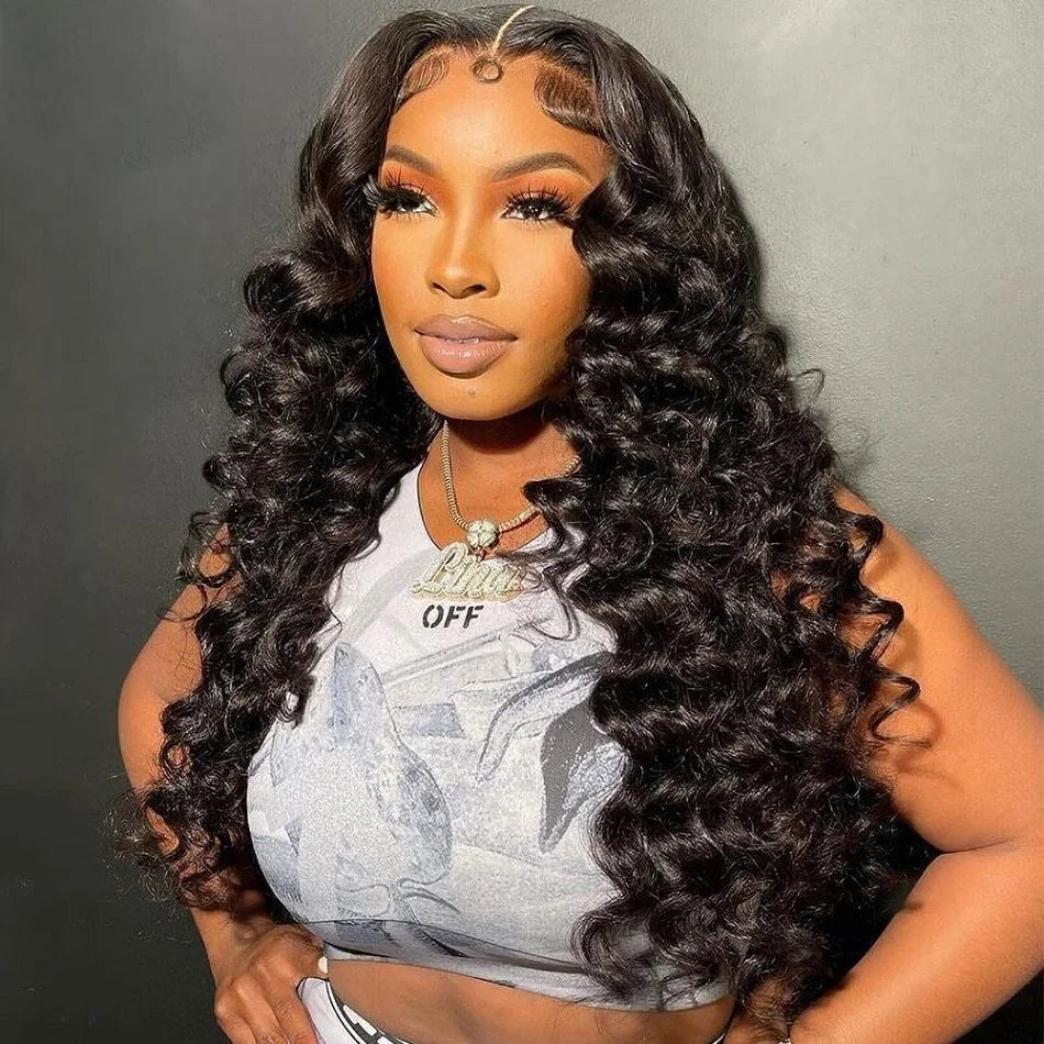 13x6 Loose Lace Front Human Hair Wigs | 250% Transparent 30, 40 Inch