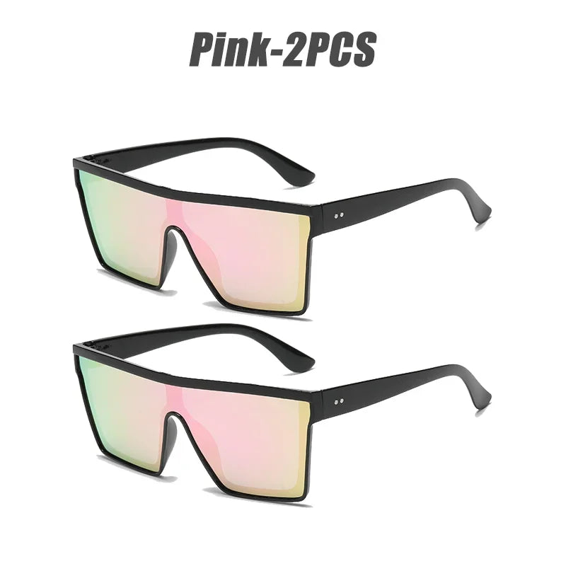 Retro cyberpunk Color Film Sunglasses