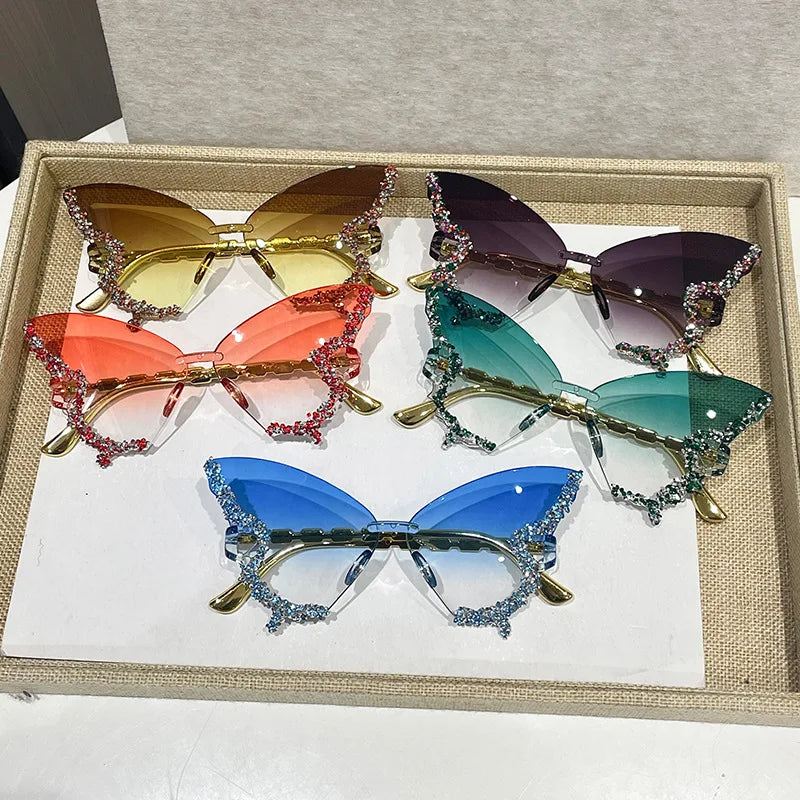 Rimless Butterfly Cat Eye