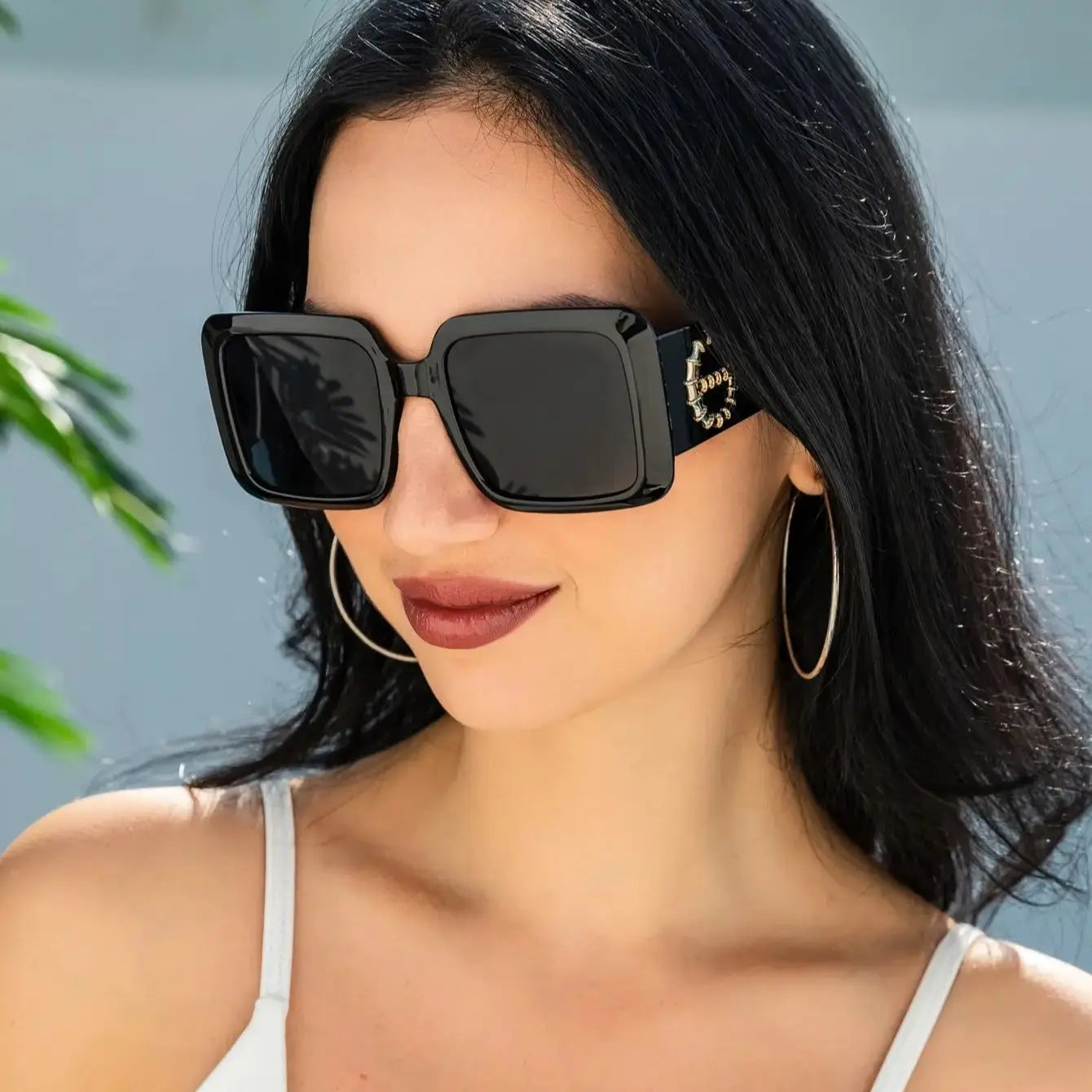 2pcs Brand Square Eyewear UV400