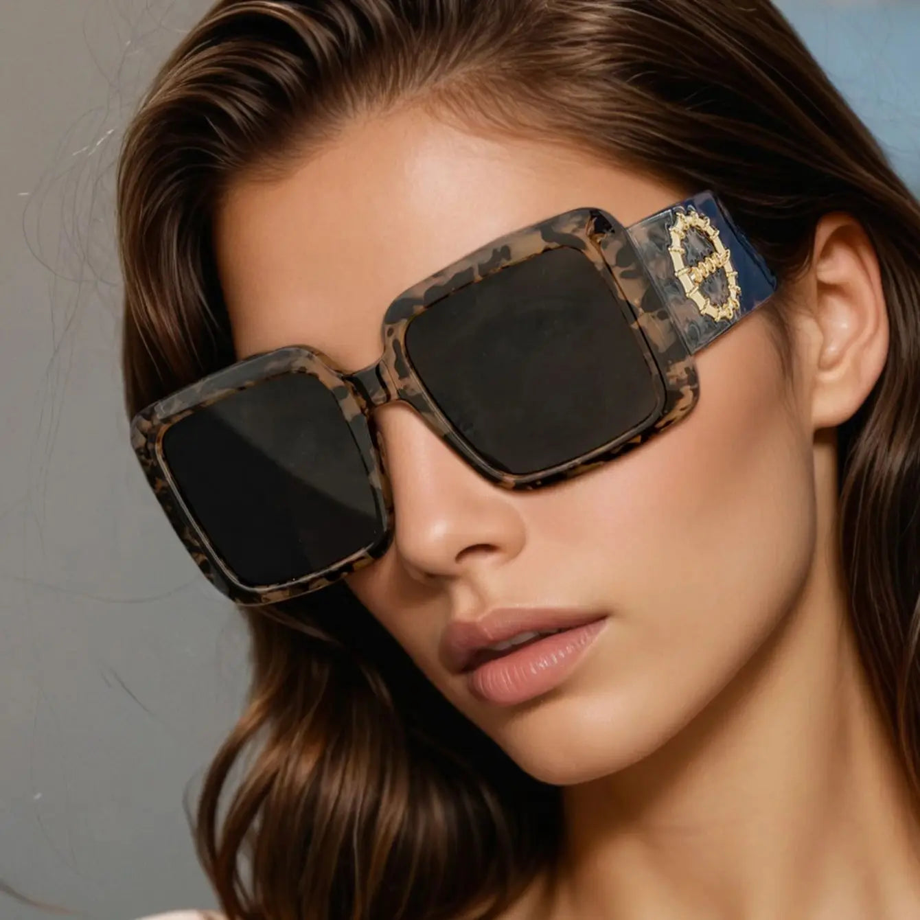 2pcs Brand Square Eyewear UV400