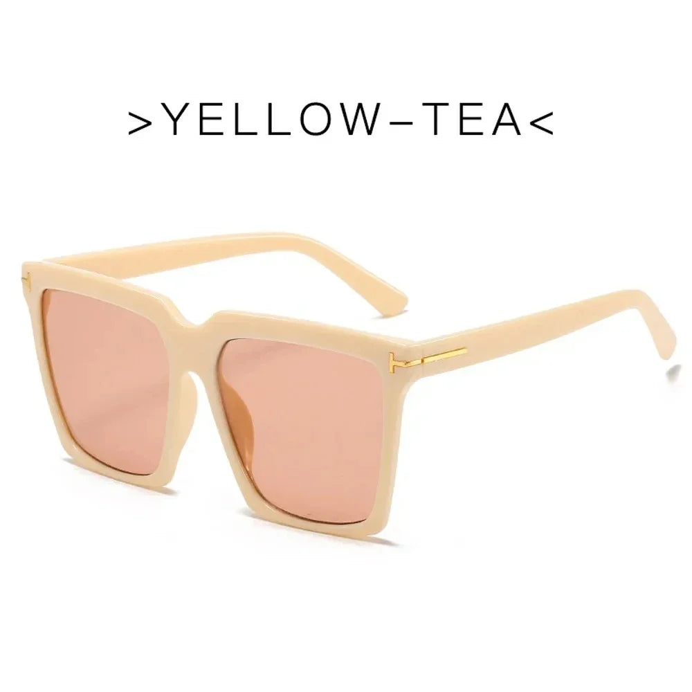 Square Vintage Sunglasses UV400