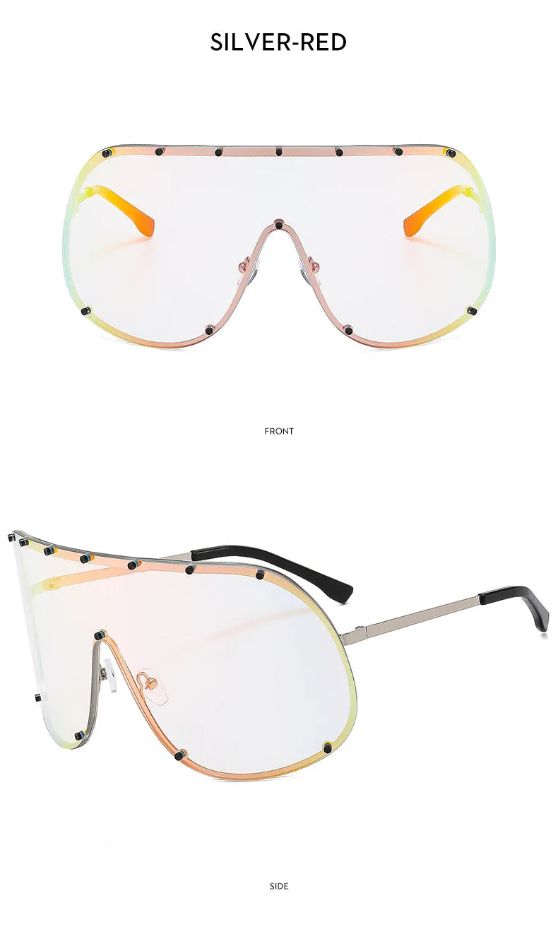 Celebrity Style High-End Brown Anti-Uv Sunglasses