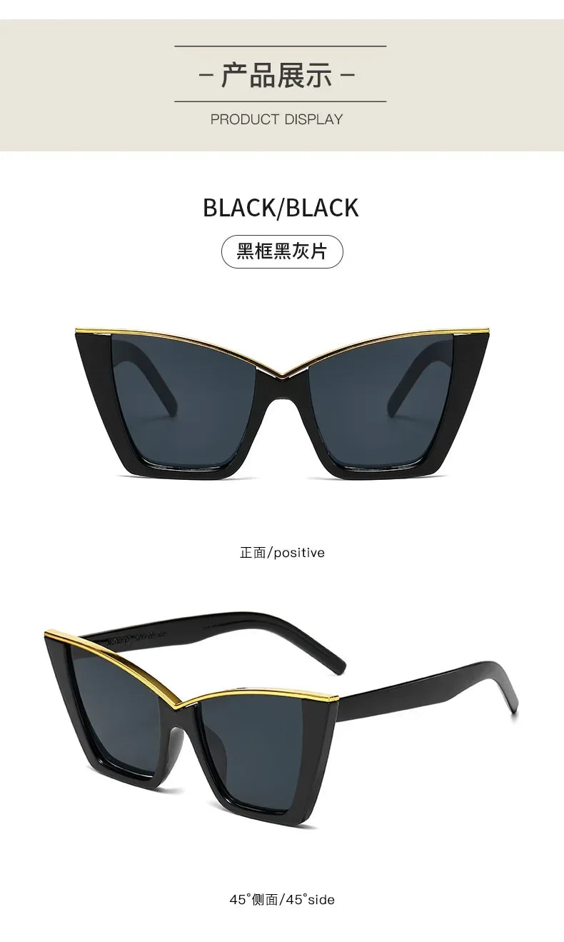 Cat Eye Square Retro Shades