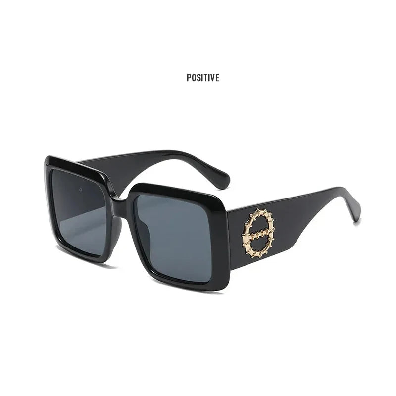 2pcs Brand Square Eyewear UV400