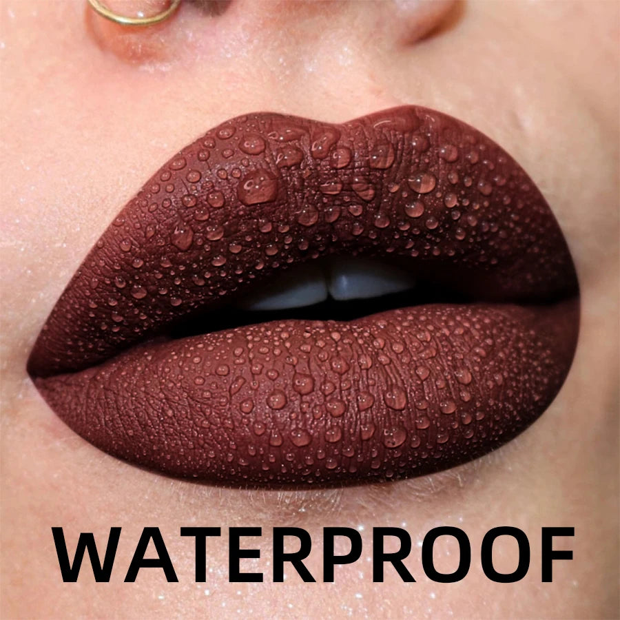 19 colors Matte Velvet Nude Waterproof Liquid Lipstick
