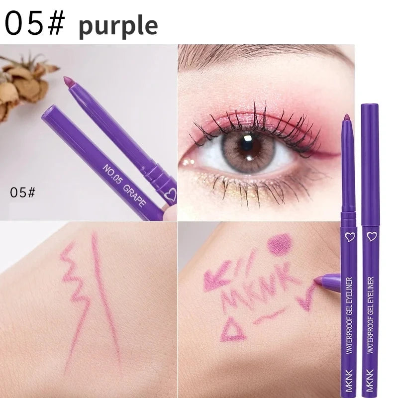 5 Colors Eyeliner Pencil Waterproof | Long-lasting